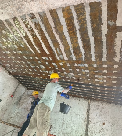 广西楼板裂缝碳纤维加固修复补强案例